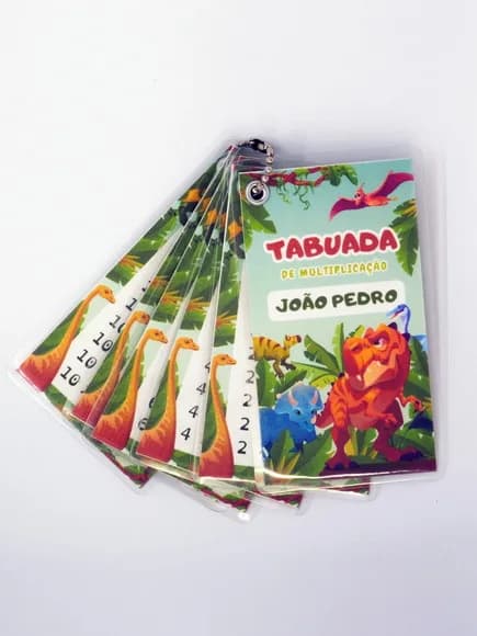 Chaveiro Tabuada Dinossauro