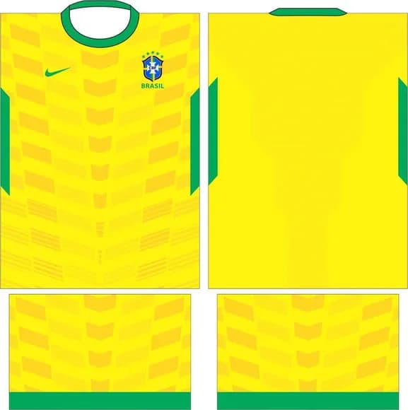 Arte Vetor Camisa Brasil Torcedor 2022 (2