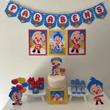 Kit Mesversário Palhaço Herói Personalizados - Só Um Bolinho