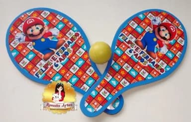 Raquetes de Ping Pong Tema Super Mario Bross