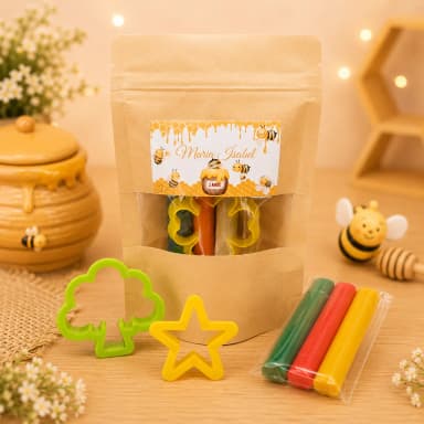 50 Unidades Kit Massinha Zip Lock - Abelinha - Trabalhamos com qualquer tema - Informar tema no chat