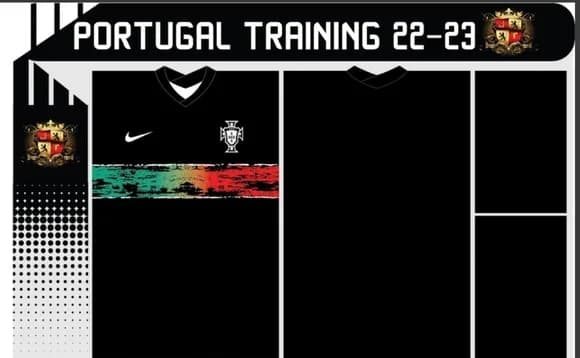 Vetor Da Camisa Portugal Treino 22-23