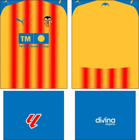 Arte Vetor Camisa Valencia Terceira 2025-2026