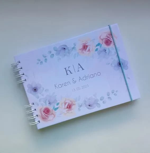 Caderno de Mensagens aos Noivos - Escolha a Capa
