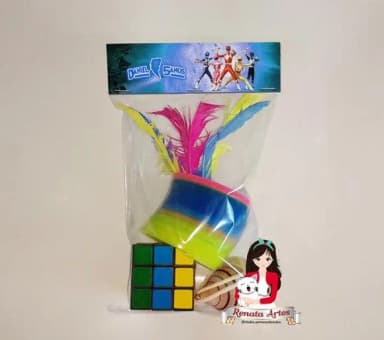 Kit Brinquedos Retrô Personalizado Tema Power Rangers 2