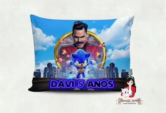 Almofada Personalizada Sonic Filme 2020