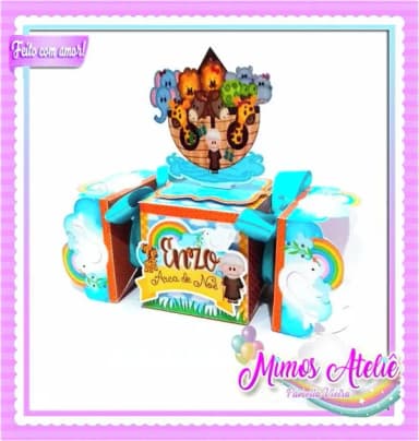 Kit 30 Lembrancinhas Arca de Noé