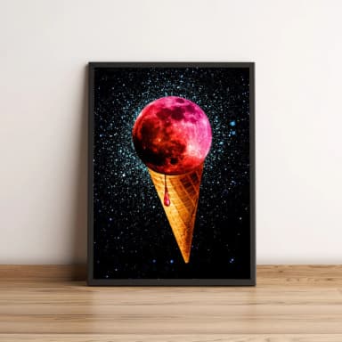 Quadro Planeta Sorvete no Espaço 44