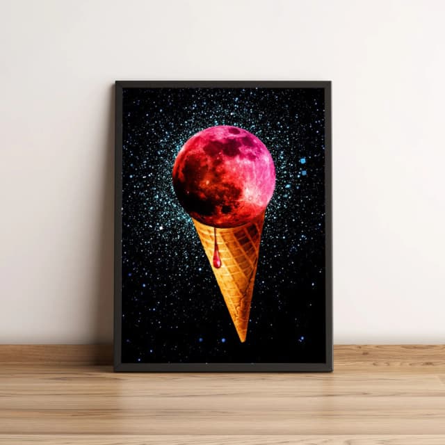 Quadro Planeta Sorvete no Espaço 44