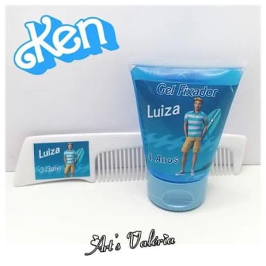 Kit Gel Fixador com Pente Personalizado