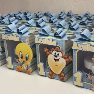 Caixa com Pote para Nutella Looney Tunes Menino