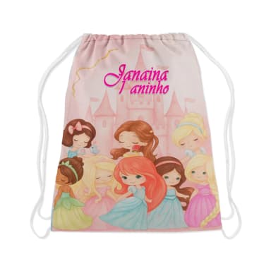 mochilinha personalizada Princesa baby