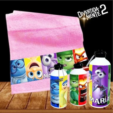 Kit Toalhinha com Garrafa Personalizada