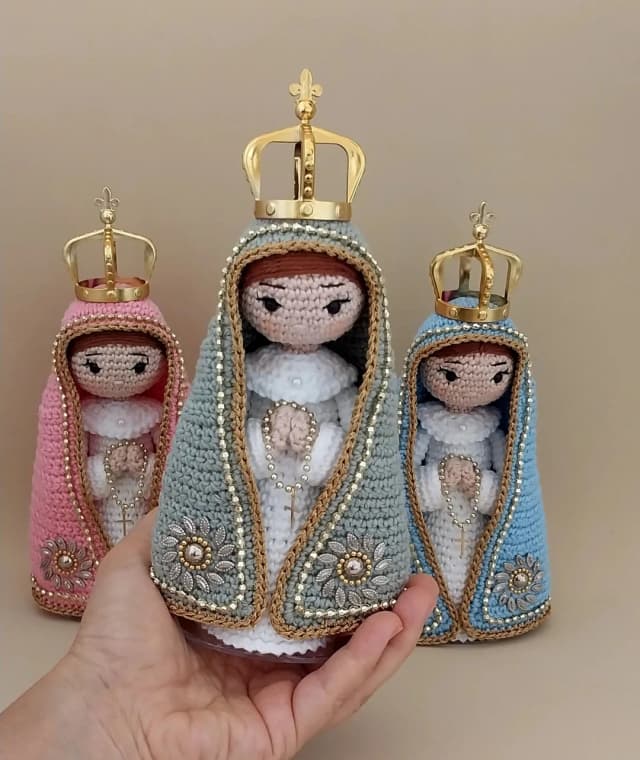 Nossa Senhora Rainha do Céu Amigurumi