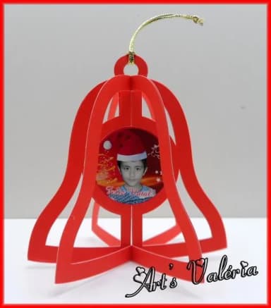 Sino de Natal Personalizado com Foto