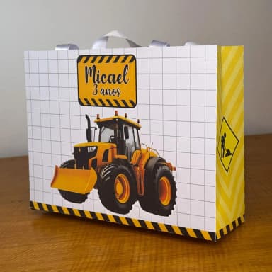 PEGUE E MONTE - Sacolinhas Personalizadas TRATOR - Decoração de Festa | Lembrancinhas | Aniversário | Personalizados