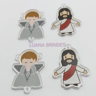 Kit Terço Jesus Ressuscitado e Anjinho 2 kits