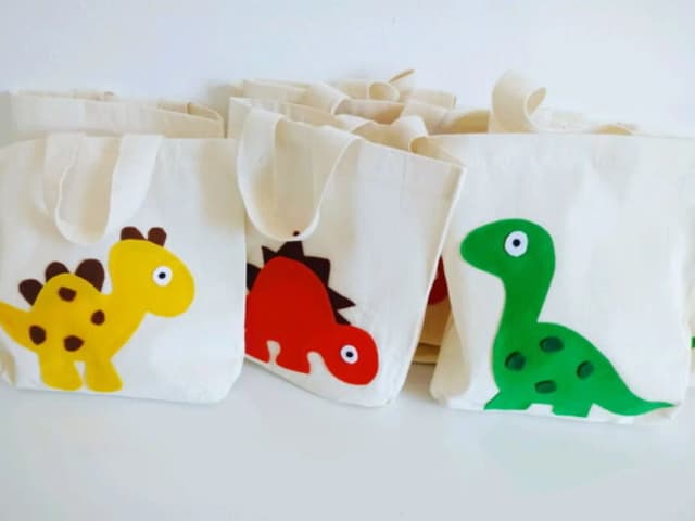 Sacolinha dinossauro