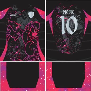 Arte Vetor Camisa Interclasse Diabo da Tasmânia Mod-250