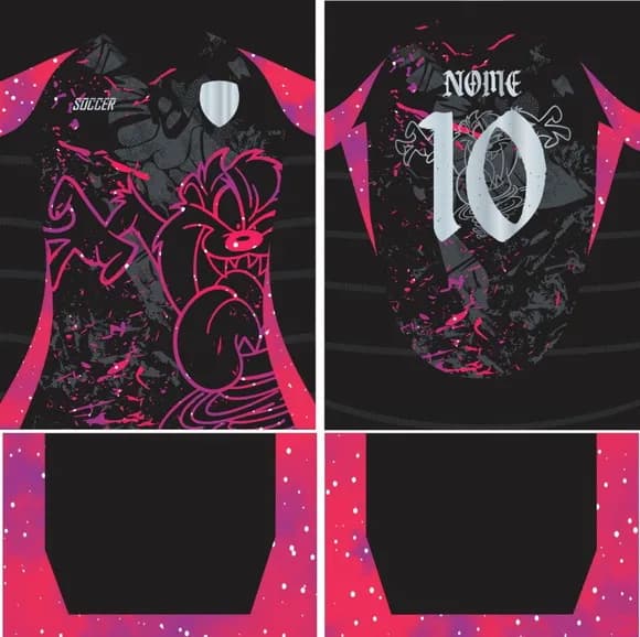 Arte Vetor Camisa Interclasse Diabo da Tasmânia Mod-250