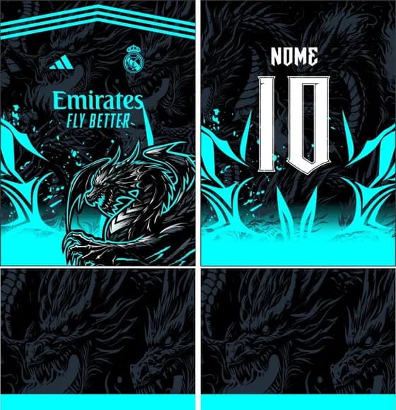 Arte Vetor Camisa Interclasse Dragão Mod-749