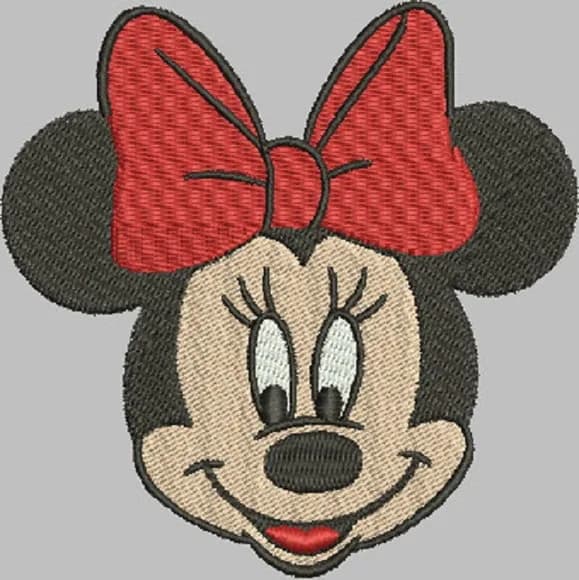 Matriz de Bordado Minnie Rosto