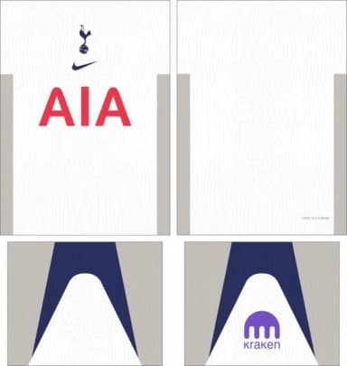 Arte Vetor Camisa Tottenham Local 2025-2026