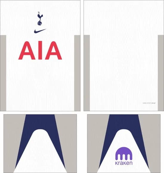 Arte Vetor Camisa Tottenham Local 2025-2026