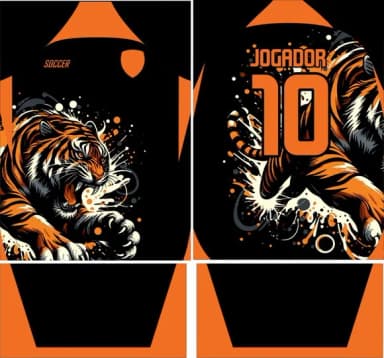 Arte Vetor Camisa Interclasse Tigre 426
