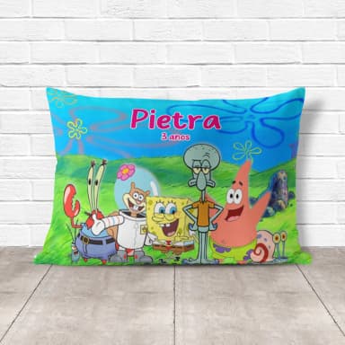 Almofada Personalizada lembrancinhas do Bob Esponja