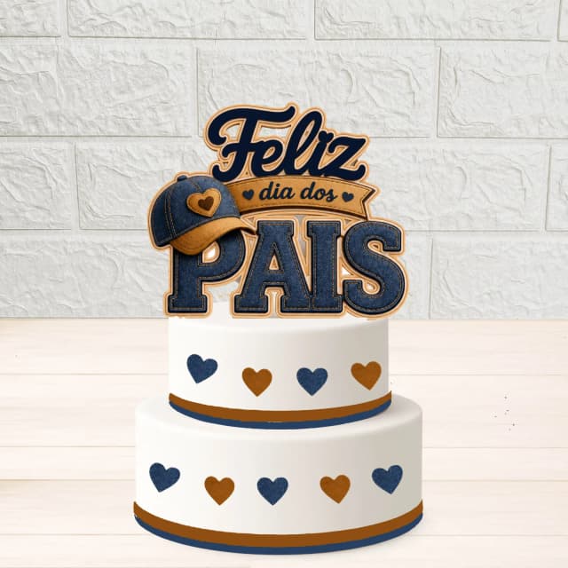 ARQUIVO DE CORTE TOPO DE BOLO DIA DOS PAIS 01