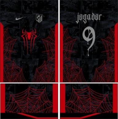 Arte Vetor Camisa Interclasse Homem Aranha Mod-789