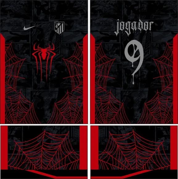 Arte Vetor Camisa Interclasse Homem Aranha Mod-789