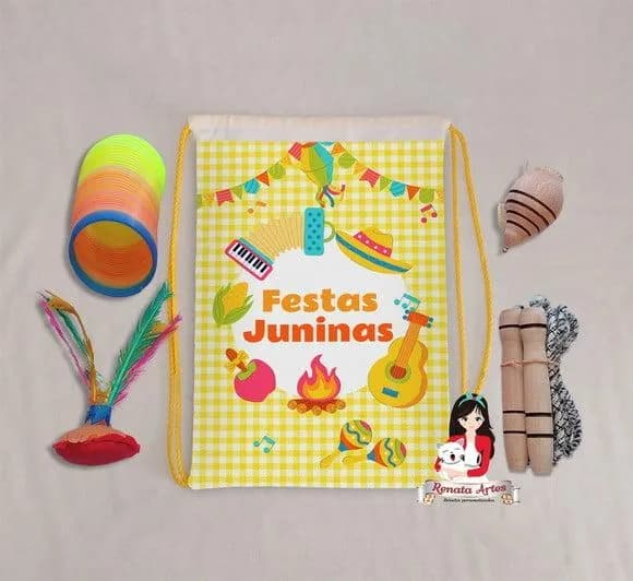 Mochila Boa Infância Tema Festa Junina 1
