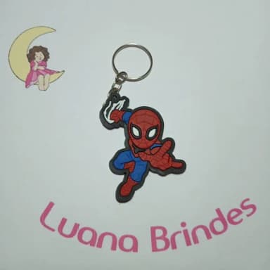 Chaveiro Homem Aranha de Borracha 5cm