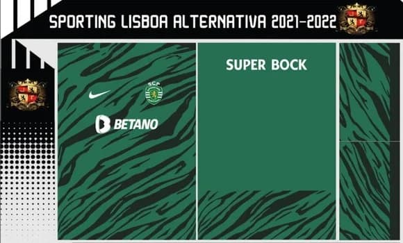 Vetor Da Camisa Sporting Lisboa Alternativa 2021-2022