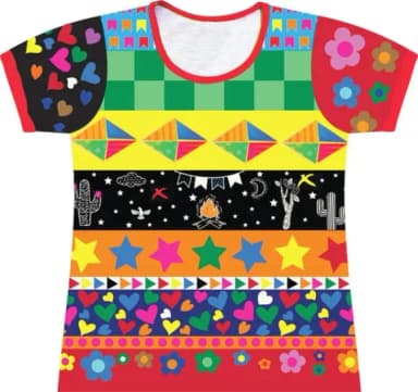 Camiseta Feminina Adulto Caipira