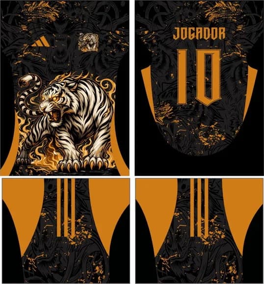 Arte Vetor Camisa Interclasse Tigre Mod-674
