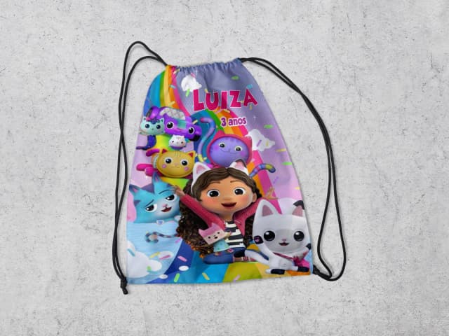 Mochilinha Personalizada Casa Magica da Gabby