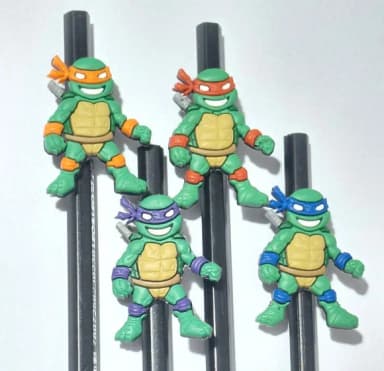 Lápis C/ponteira Tartaruga Ninja Pacote com 8 Unidades