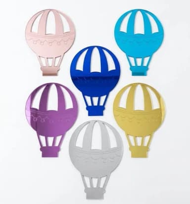 Enfeite de Porta Balão 15cm Acrílico Espelhado - 1 Unidades