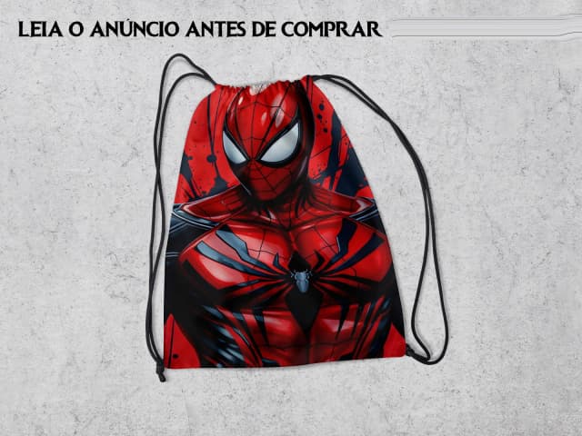 Mochilinha Personalizada para lembrancinhas Homem Aranha