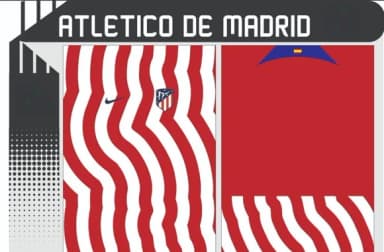 Vetor Da Camisa Do Atlético De Madrid 2022/2023