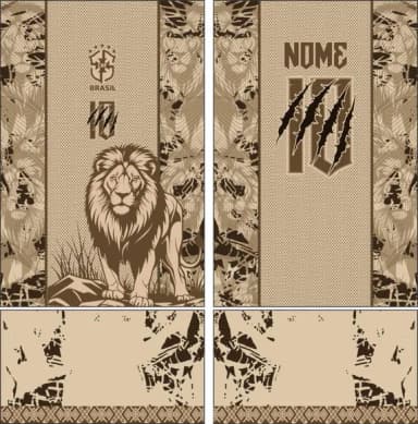 Arte Vetor Camisa Interclasse Leão Mod-819
