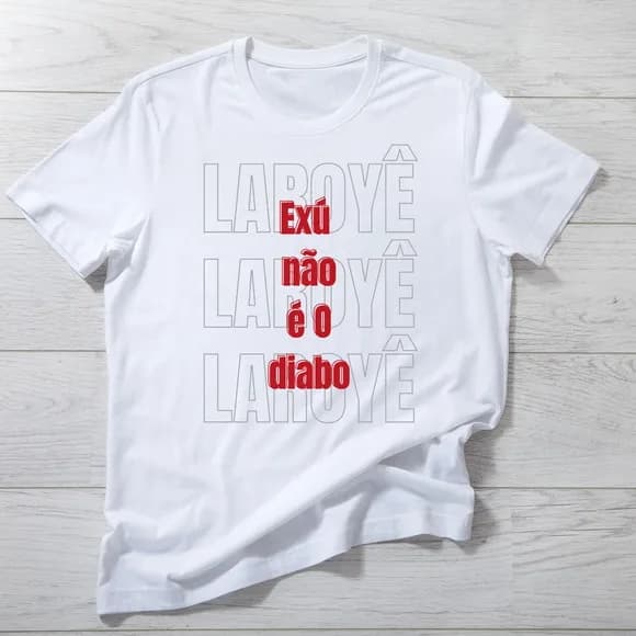 Camiseta Exu Não É o Diabo - Respeito e Fé!