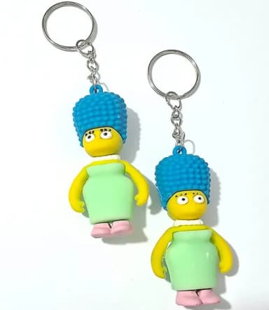 Chaveiro Marge Simpson Emborrachado Pacote com 2 Unidades