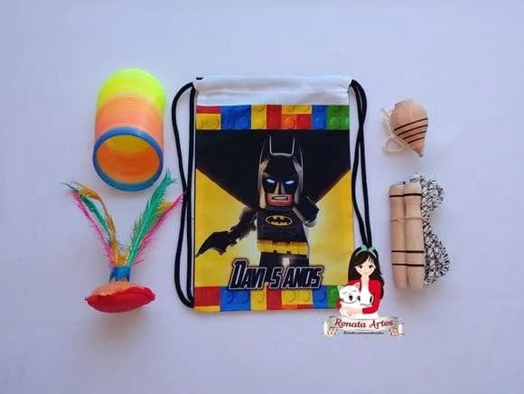 Mochila Boa Infância Tema Lego Batman