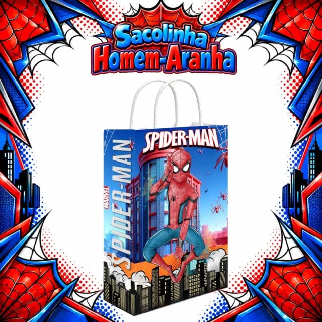 Arquivo de Corte SACOLINHA HOMEM ARANHA 04