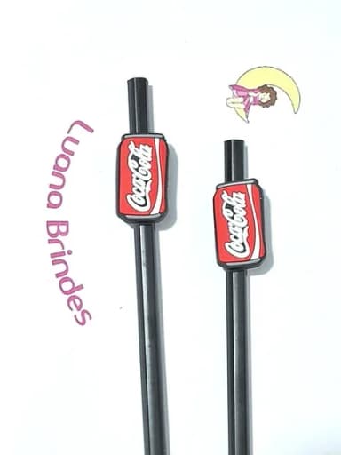 Lápis C/ponteira Coca Cola 3cm Pacote com 6 Unidades