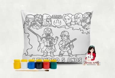 Almofada com Tinta para Colorir Star Wars
